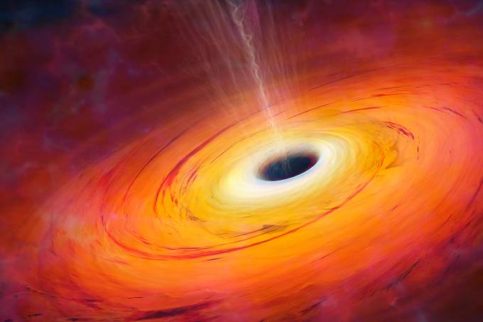 Buraco negro gigante está se movendo misteriosamente pelo espaço
