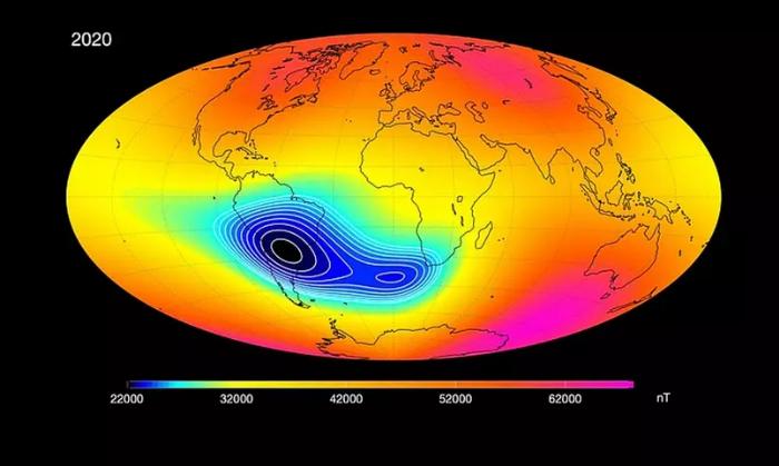 Atlântico Sul possui anomalia magnética que pode afetar vida na Terra