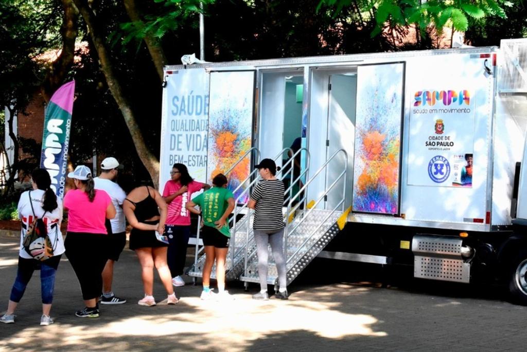 Unidades móveis do SAMPA Saúde em Movimento chegam aos parques das Zonas Leste e Sul
